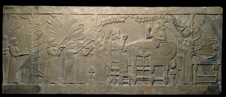 Relief from Nineveh palace during Ashurbanipal rule. Source of image: www.britishmuseum.org