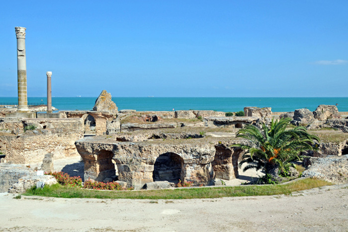 Ruins of Carthage, Phoenician colony. Today's location Tunis.