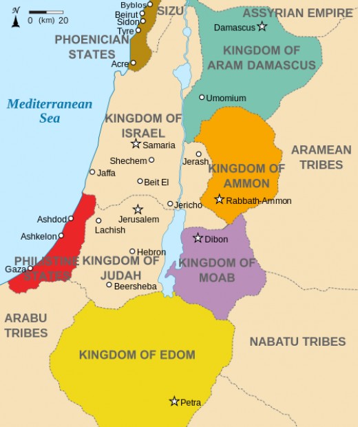 Israel and Judah around 600 BC