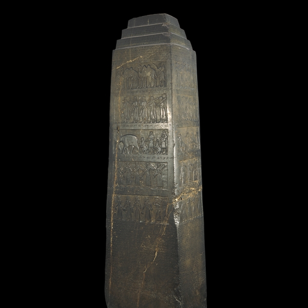 The Black Obelisk of Shalmaneser III. Source: www.britishmuseum.org/explore/highlights/highlight_objects/me/t/black_obelisk_of_shalmaneser.aspx