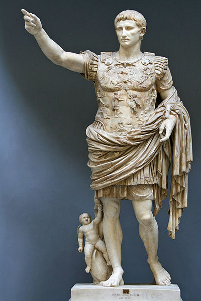 The statue known as the Augustus of Prima Porta