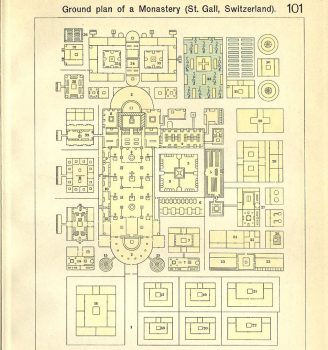 Ground Plan of a Monastery (St.Gall, Switzerland)