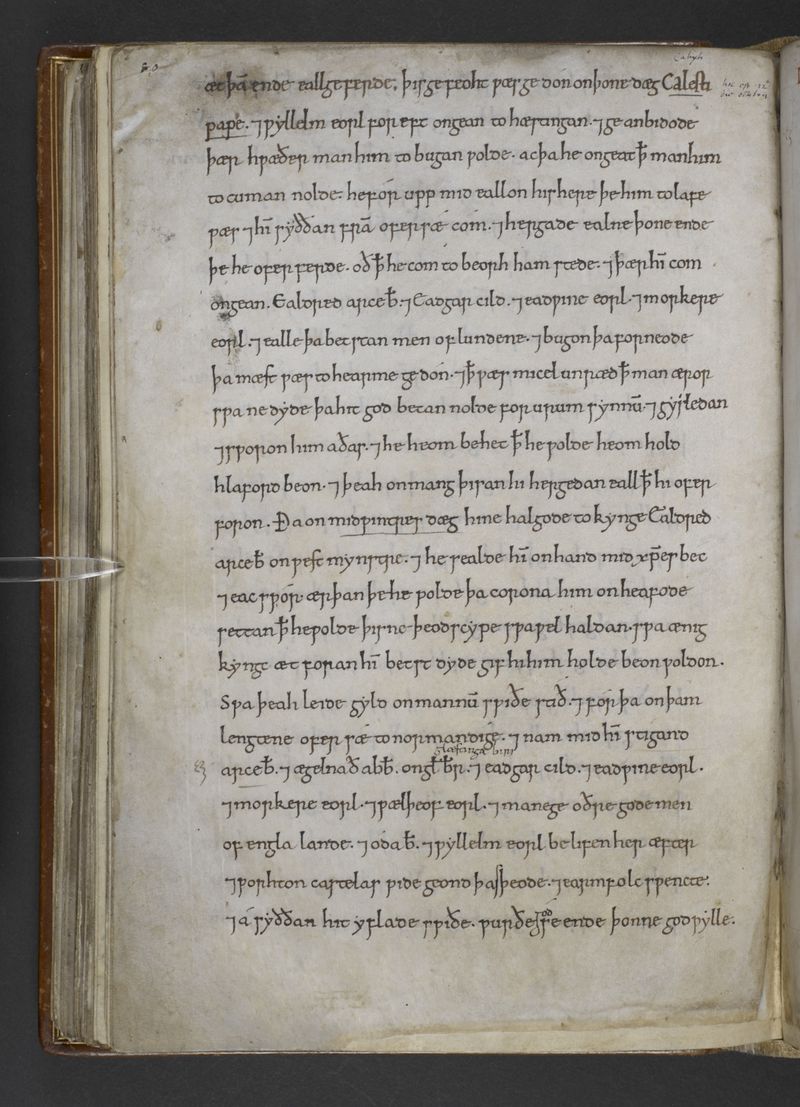 Page from Anglo-Saxon-Chronicle