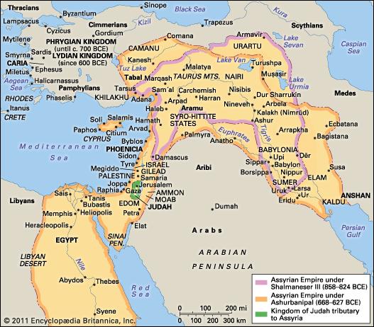 Assyrian Empire map