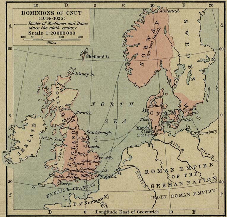 Cnut the Great as King of England (1016-1035)