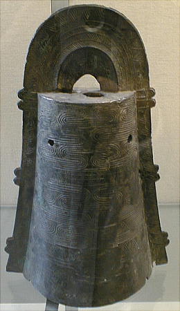 Dotaku bronze bell from Yayoi period (1 century AD). 