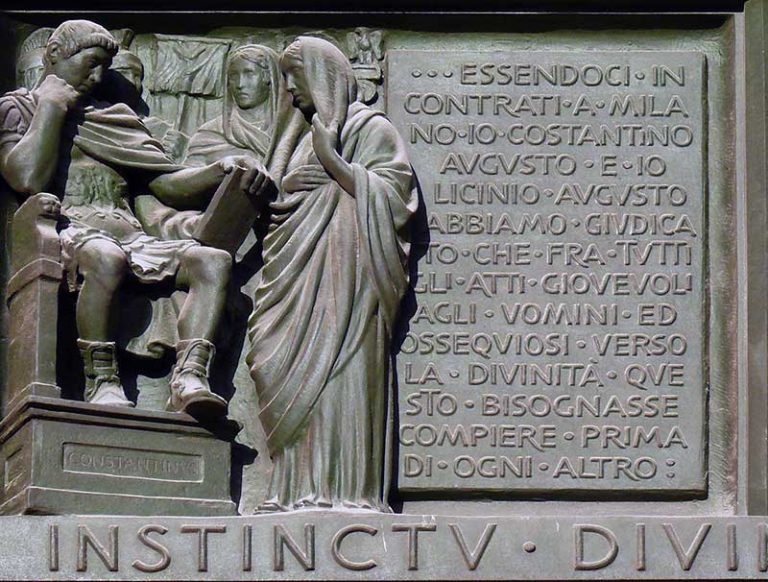 Roman emperor Constantine I and his policy towards Christianity