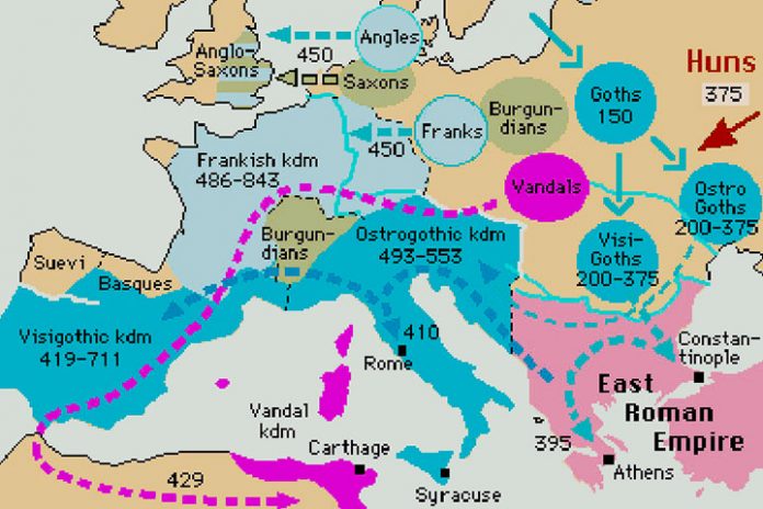 Migrations of the Visigoths and Ostrogoths
