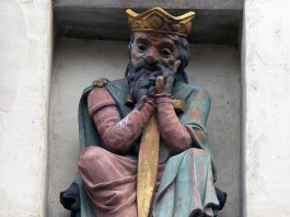 Gundobad statue in Geneva (Switzerland)