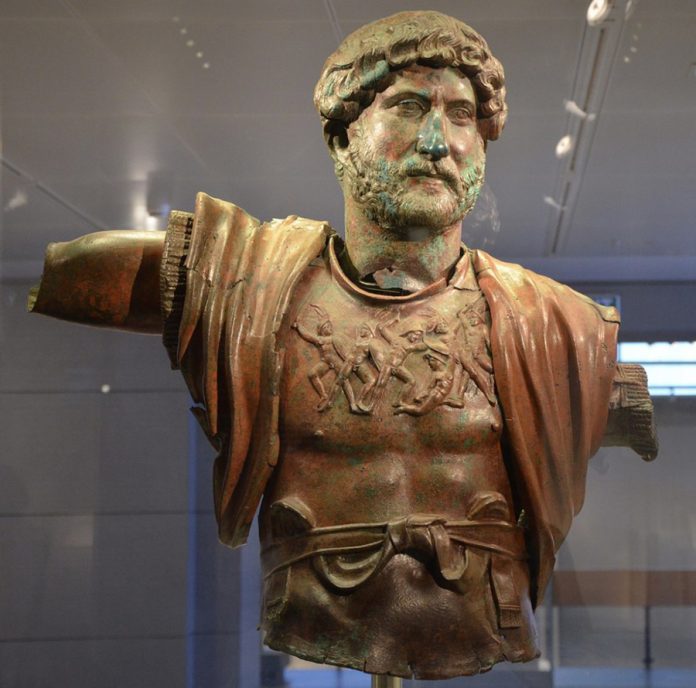 Bronze statue of Hadrian