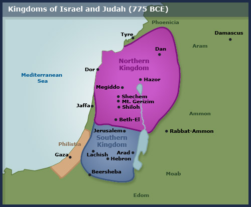 Israel and Judah 775 BC