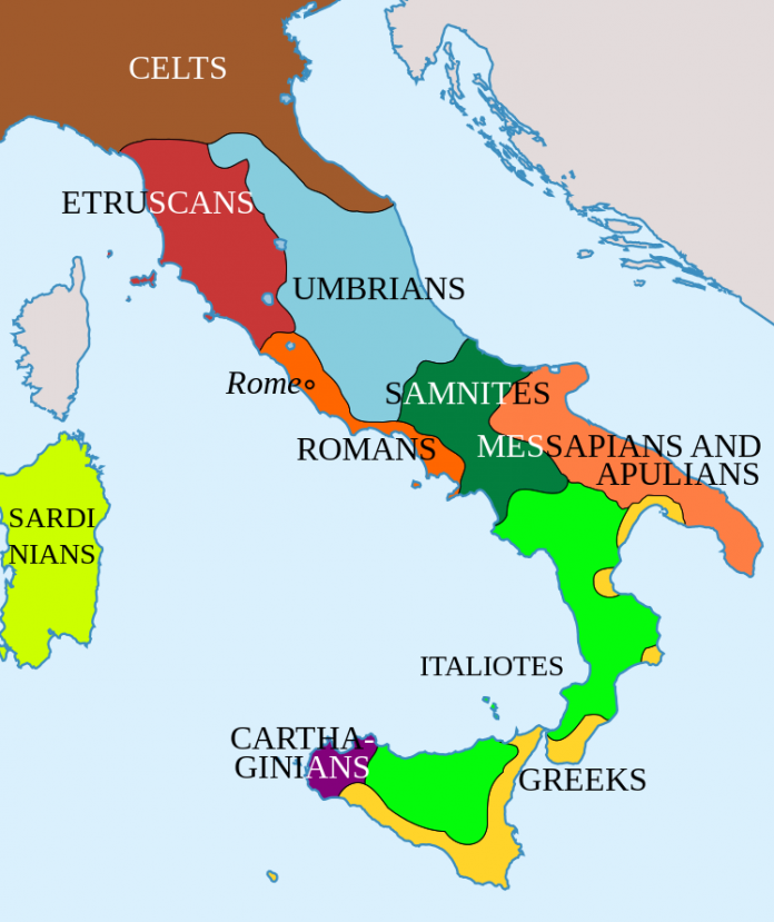 Italic tribes in V century BC