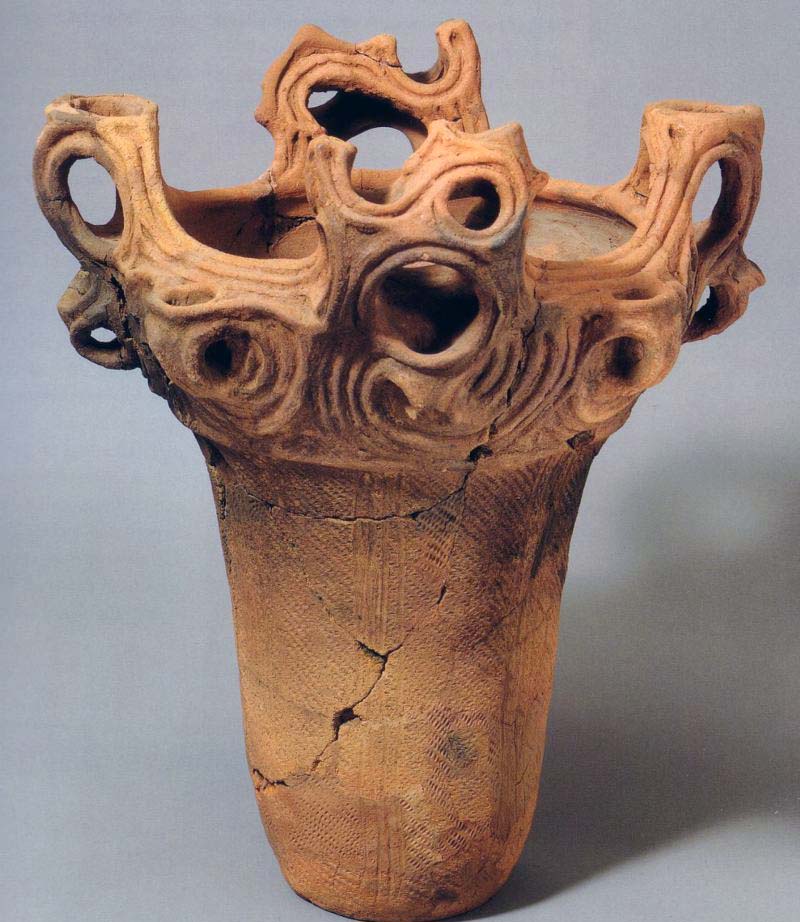 Vessel from Jomon period (ca. 10,500 B.C.–ca. 300 B.C.)-Metropolitan Museum of Art