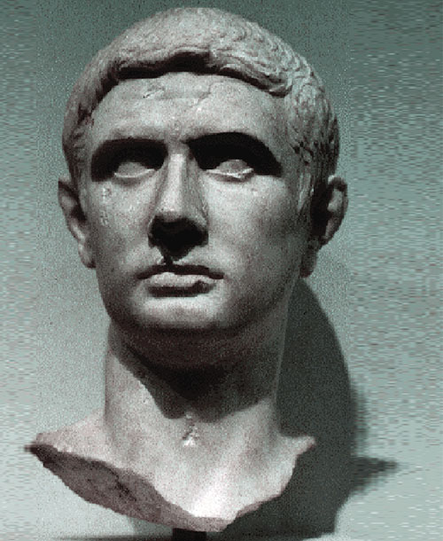 Bust of Junius Brutus in National Museum of Rome