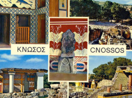 The Palace of Knossos from the old postcard