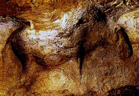 Example of Magdalenian art in cave
