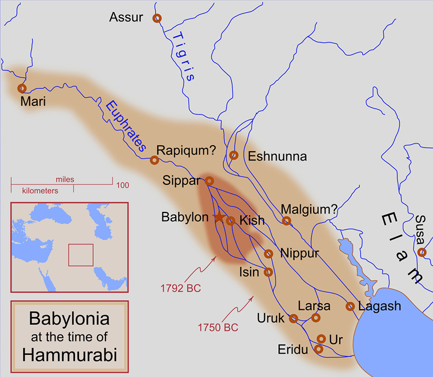 Map-of-Babylonia-during-the-reign-of-Hammurabi