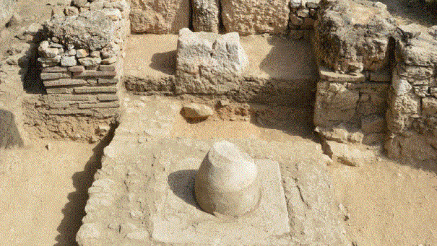 Marble Omphalos. Source of image: www.haaretz.com/jewish/archaeology/1.723632