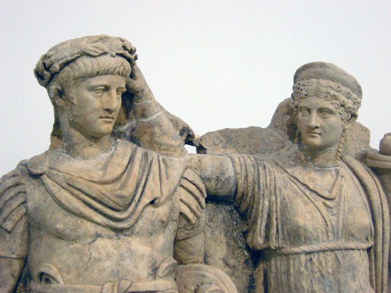 Roman emperor Nero (54-68 AD) as an artist