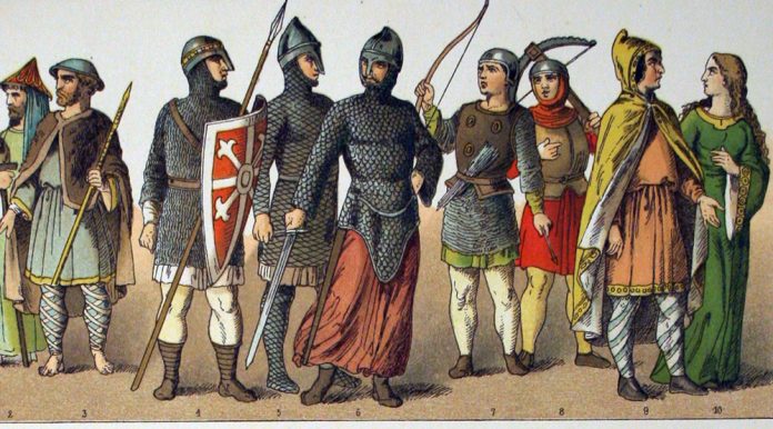 Interpretation of the Normans by painter Albert Kretsschmer Interpretation of the Normans by painter Albert Kretsschmer (19 century)