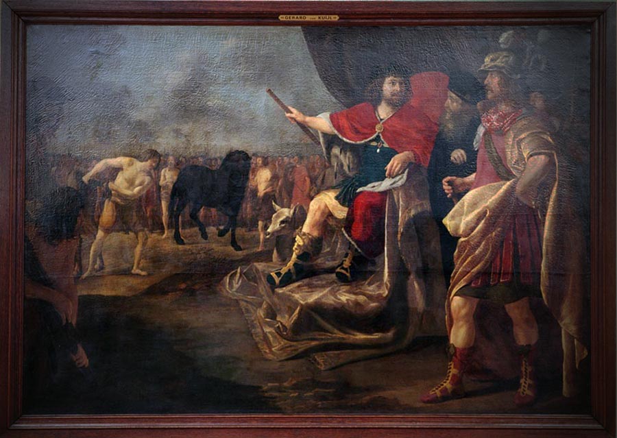 Oil on canvas. Interpretation of Quintus Sertorius by artist Gerard van Kuijl XVIIcentury AD