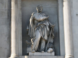 Statue of the explorer Pytheas of Massalia in Marseille.