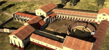 Reconstuction-model-gladiator-school-Carnuntum-by-Michael Klein