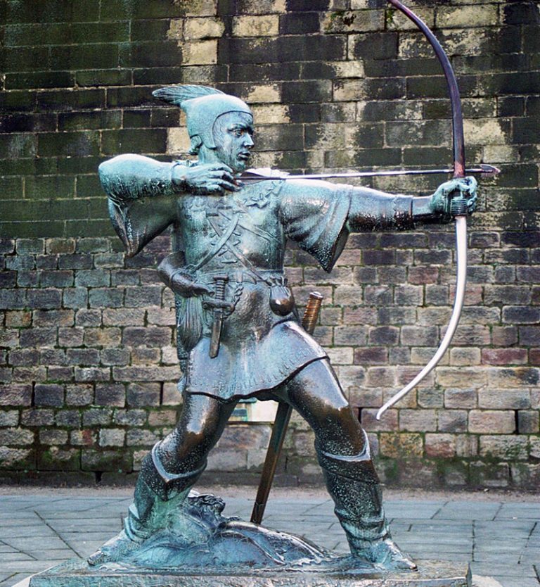 disney robin hood statue