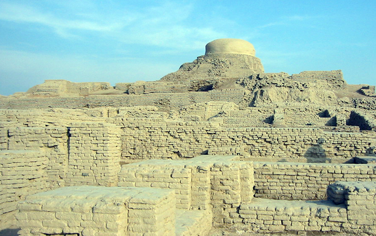 Ruins of Harrapan city Mohenjo-daro