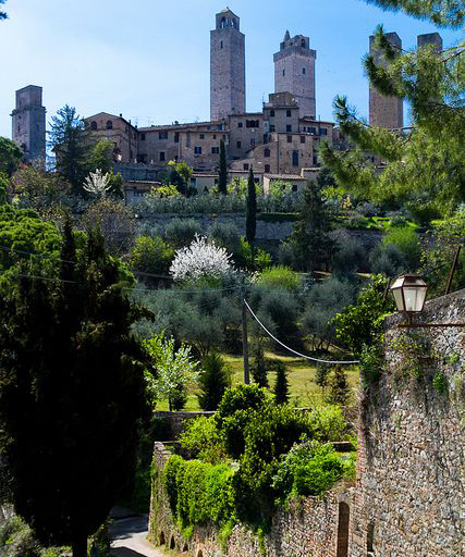 Medieval city San Gimignano in Tuscany, southwest of Florence.