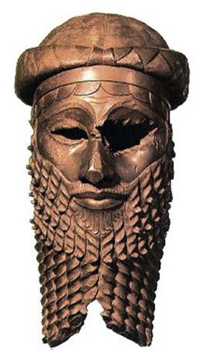 Sargon bronze mask