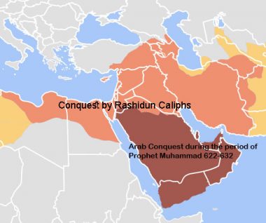 Map of Rashidun Caliphate