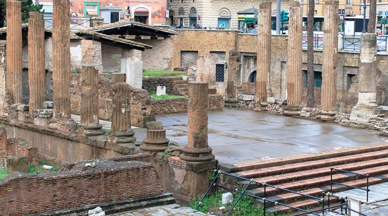 Temple of Juturna build by Gaius Lutatius Catulus for celebrating the victory over Punic