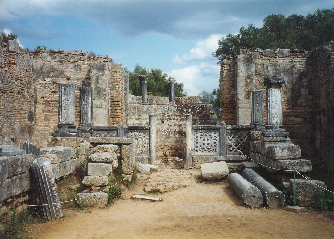 The supposed workship of Phedias at Olympia, where it is said he fashioned the cryselephantine statue of Zeus, one of the Seven Wonders of the World. www.flickr.com/photos/79983635@N00/32880689 