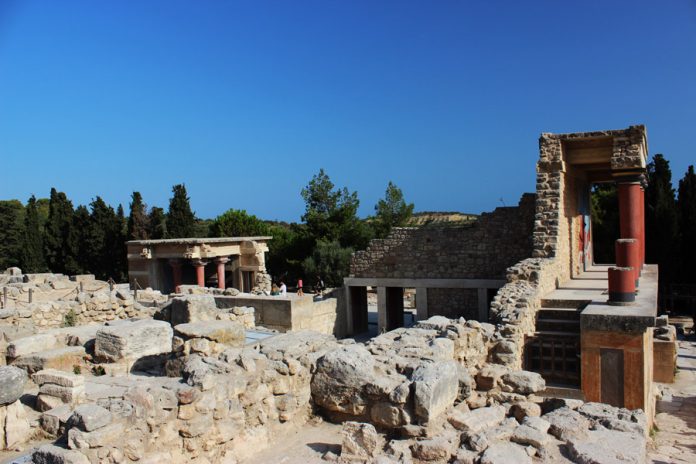According to Greek mythology, the first queen of Crete was Europa. Later on Crete became the land of King Minos. The legend is that the king refused to sacrifice a bull to the gods and Poseidon punished him by making his wife fall in love with a bull. From this union the Minotaur was born and was hid in a labyrinth According to Greek mythology, the first queen of Crete was Europa. Later on Crete became the land of King Minos. The legend is that the king refused to sacrifice a bull to the gods and Poseidon punished him by making his wife fall in love with a bull. From this union the Minotaur was born and was hid in a labyrinth