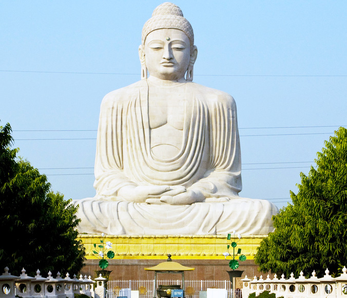 Buddha statue in Bodh Gaya