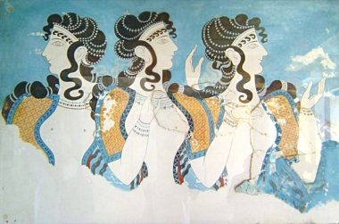 Fresco from the palace of Knossos. 