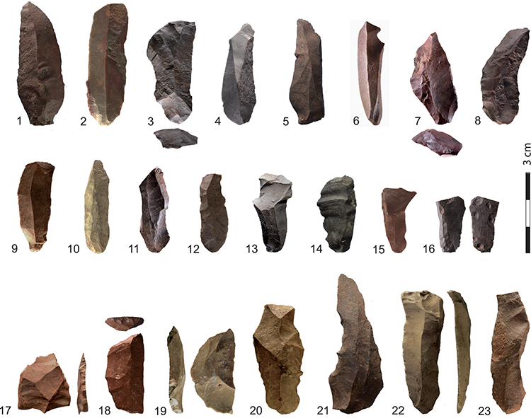 Heated stone tools and weapons from prehistoric period. Source PLOS ONE