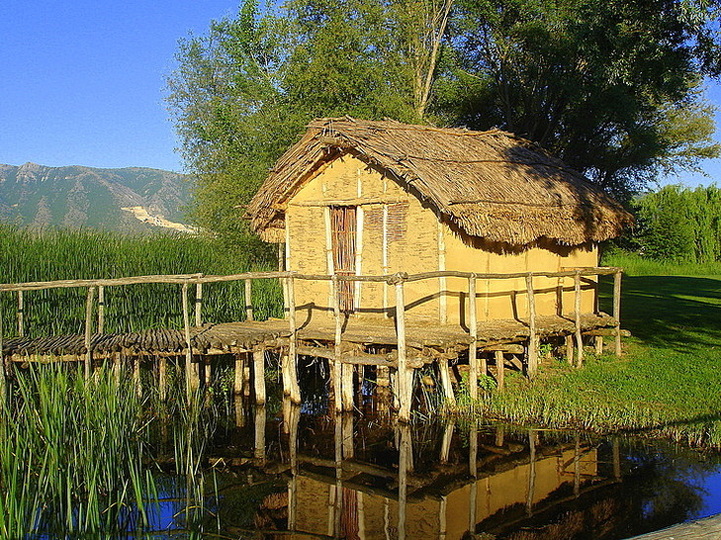 Replica of neolithic settlement