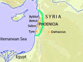 Phoenicia map