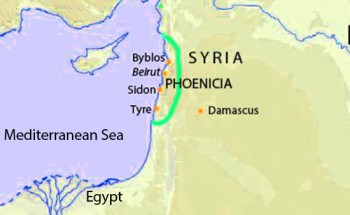 Phoenicia map