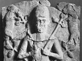 Tammuz, alabaster relief from Ashur, c. 1500 bc; in the Staatliche Museen zu Berlin, Germany