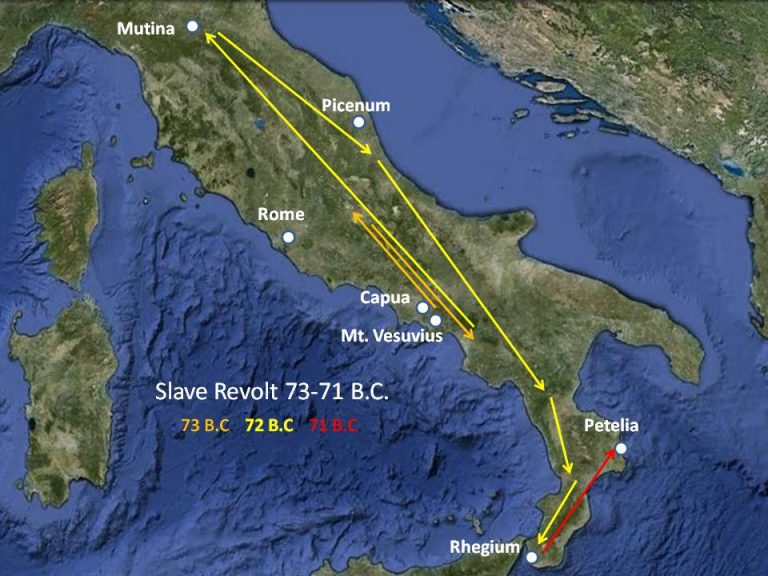 Third Servile War in Roman Republic 73-71BC (Spartacus rebellion)